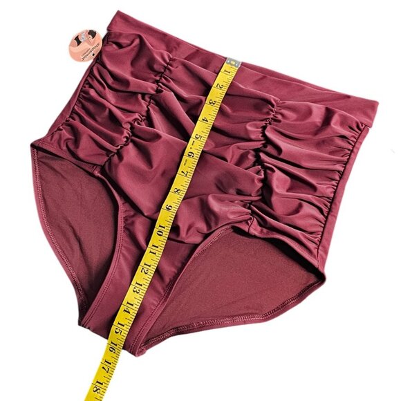 Shapermint Womens High Waisted Control Bikini Bottoms, Ruched, Flattering, 2XL - Picture 7 of 9